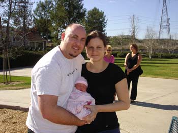 86 First visit to the park (Grandma Jacquie and Auntie Donna behind) 01-22-06 1313